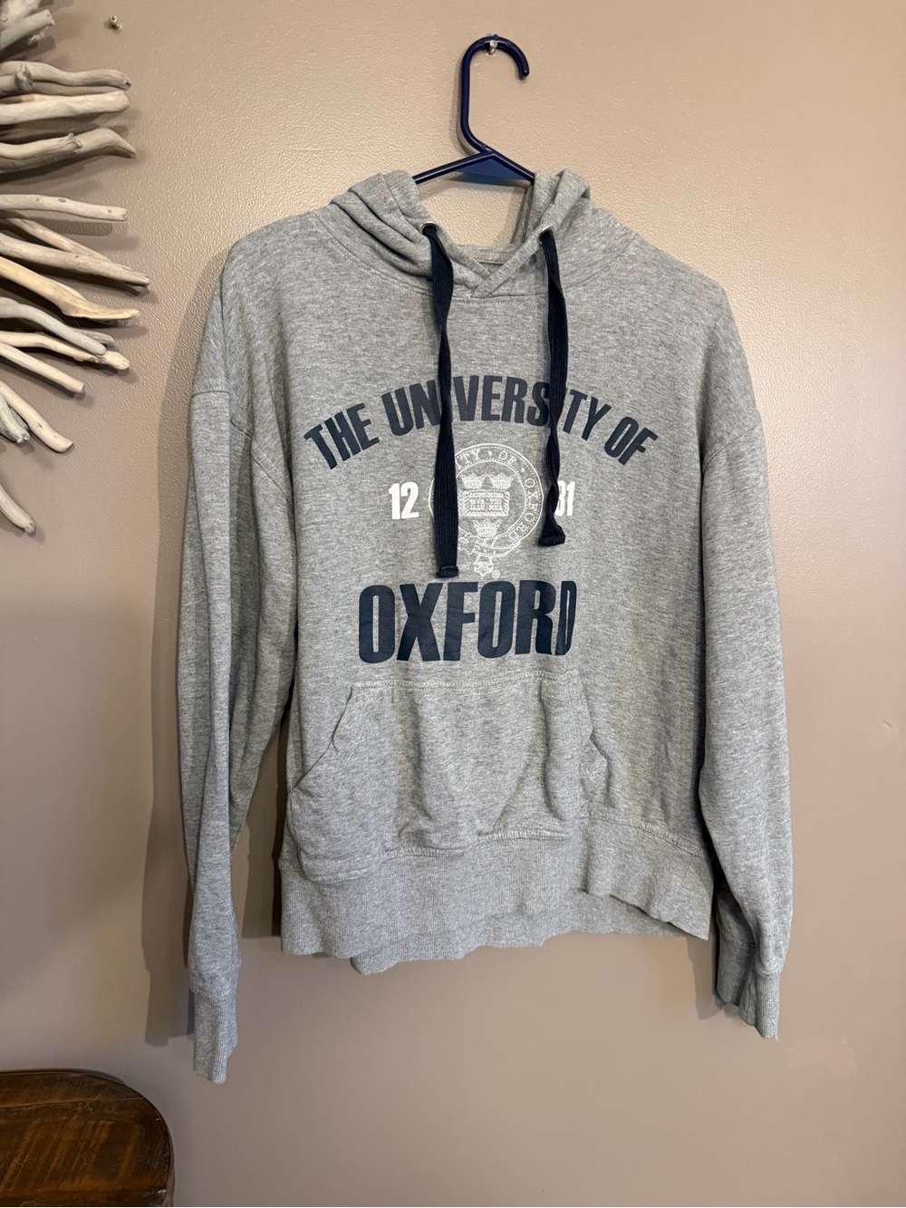 University of Oxford Sweatshirt in grey hooded